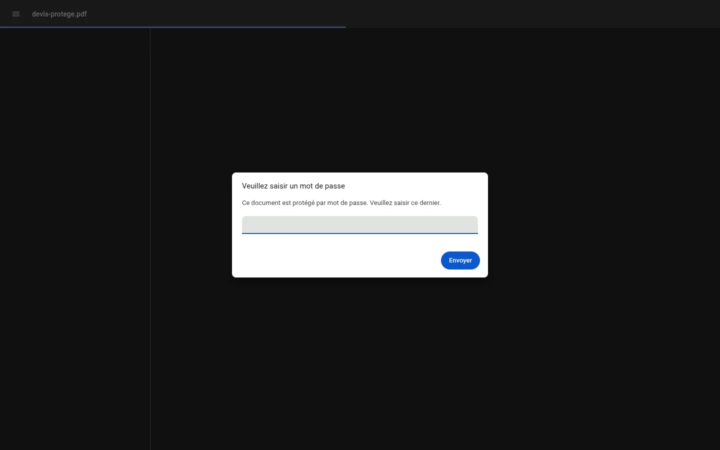 PDF Protect, écran 2